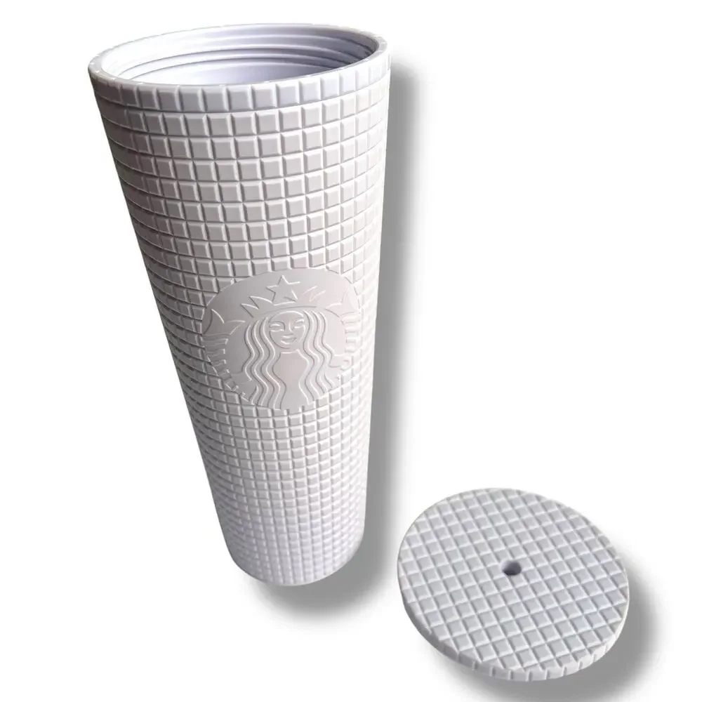 Starbucks 2021 Purple Lilac Lavender Disco Grid Matte Venti Tumbler 24oz